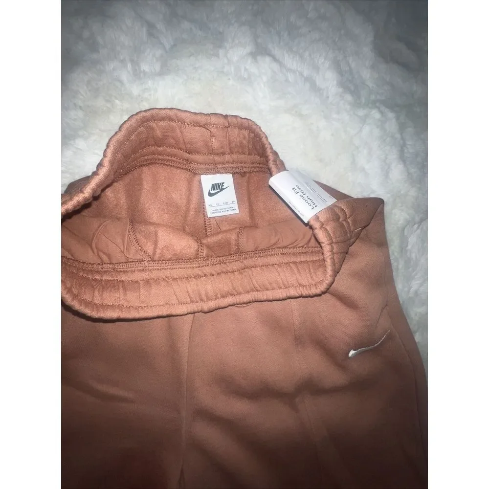 New Nike Essential Loose Fit‎ High Rise Fleece Lined Sweat Shorts Ladies Sz XS